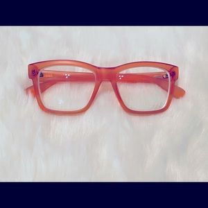 Orange eyeglasses